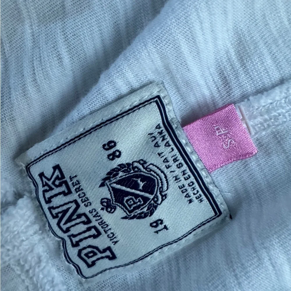 Pink. BY Victorias Secret Open front Cotton Cardi. Studded accents. Good Cond.